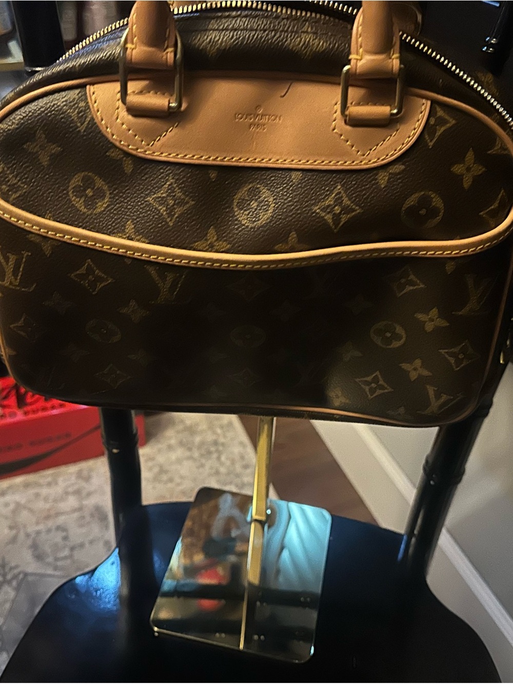 Louis Vuitton Trouville Monogram Top Handle Bag - Good Condition - Authentic